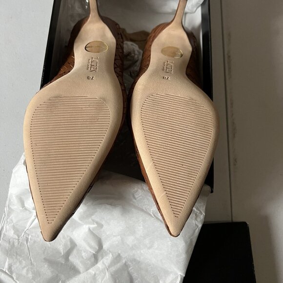 Lauren Ralph Lauren Womens Lanette Woven Pointed Toe Heels Shoes - Picture 3 of 9